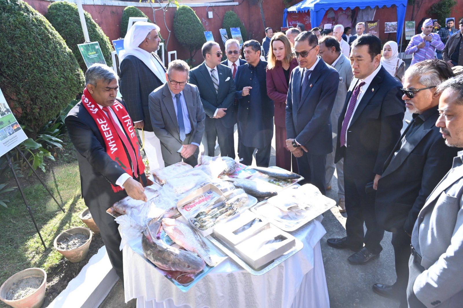  Embassy of Bangladesh in Kathmandu hosted the Bangladesh Fish Festival on Friday at its premises 