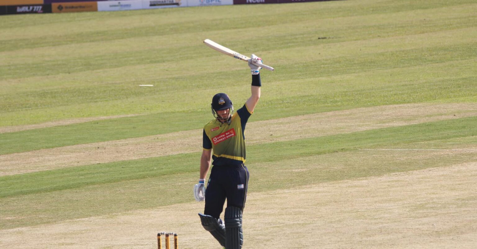 एनपिएलको उद्घाटन खेलमा अर्धसतक बनाउने पहिलो खेलाडी बने न्युजिल्यान्डका गप्टिल