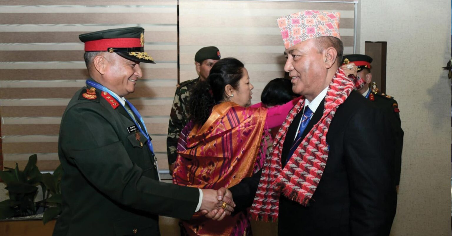 प्रधानसेनापति सिग्देल र भारतीय समकक्षी द्विवेदीबीच भेटवार्ता