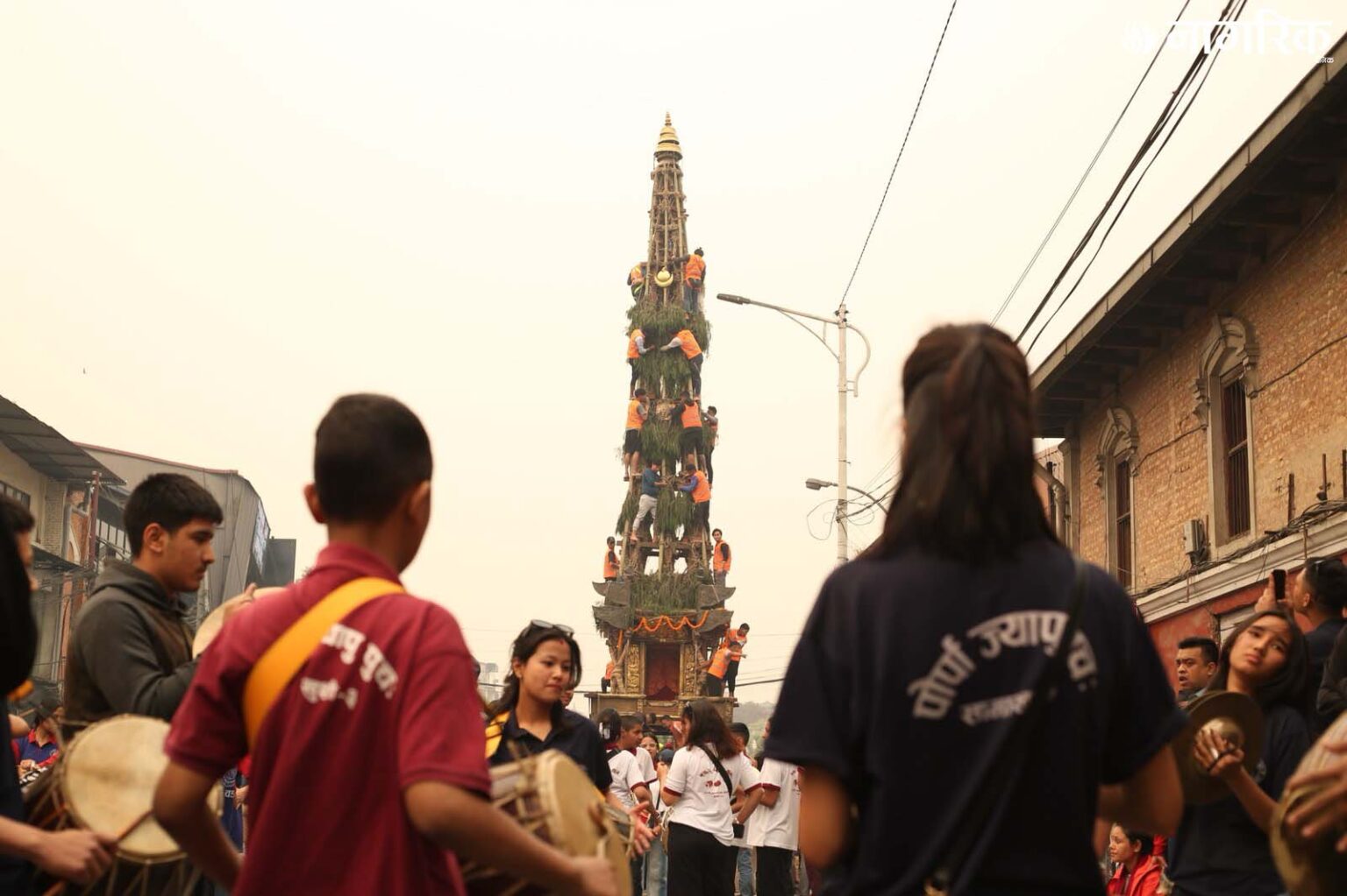 काठमाण्डौमा सेतो मत्स्येन्द्रनाथको रथयात्रा शुरु