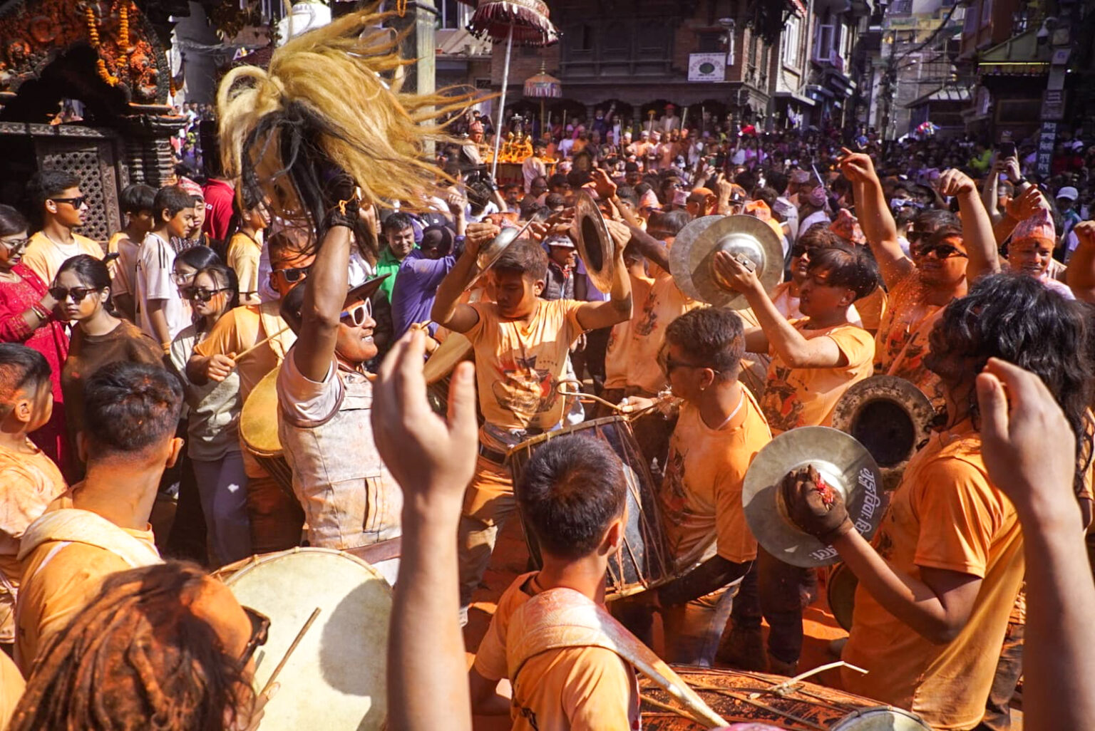 भक्तपुरमा सिन्दुर खेलेर मनाइयो सुथसिया जात्रा