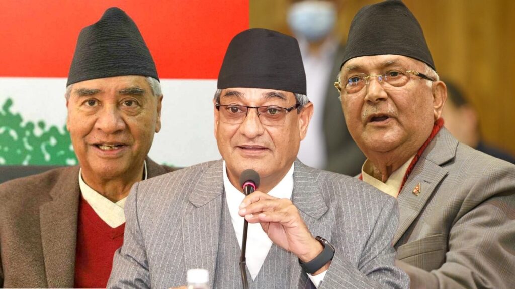 गृहमन्त्री लेखकसहित ओली भेट्न बालुवाटार पुगे देउवा