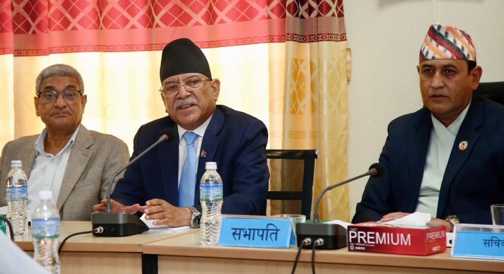 संवेदनशील विधेयकहरू टारिनेतिर लागियो भने हामी चुप लाग्दैनौँ– प्रचण्ड