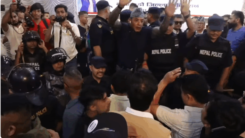 राप्रपा युवा संगठन काठमाडौं जिल्ला अधिवेशनमा दुई पक्षबिच झडप