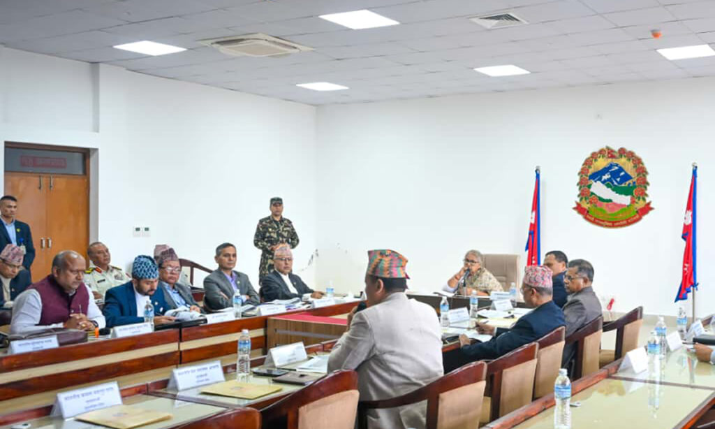 विपद् व्यवस्थापन राष्ट्रिय परिषद्को बैठक जारी