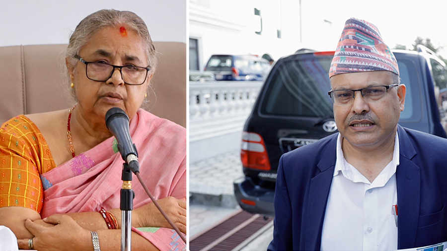 प्रधानमन्त्री कार्की र निर्वाचन आयोगका पदाधिकारीबिच छलफल हुदैं