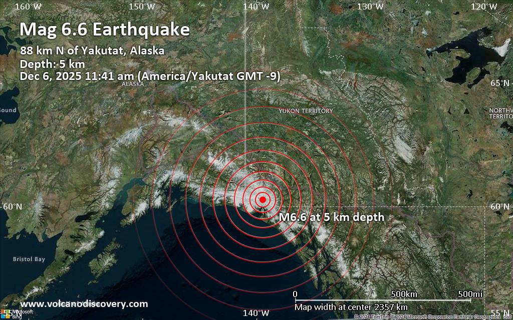 ७.० म्याग्नीच्युडको भूकम्प: अलास्का-क्यानडा सीमावर्ती क्षेत्रमा भुकम्प — कुनै ठूलो क्षति नभएको रिपोर्ट earth quake in canada