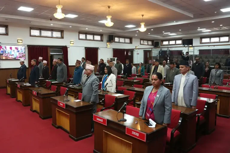 राष्ट्रिय सभाका नयाँ सदस्यको शपथ निर्वाचनपछि