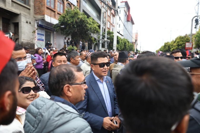 आज पनि माईतीघरमा एमालेको बिरोध प्रदर्शन