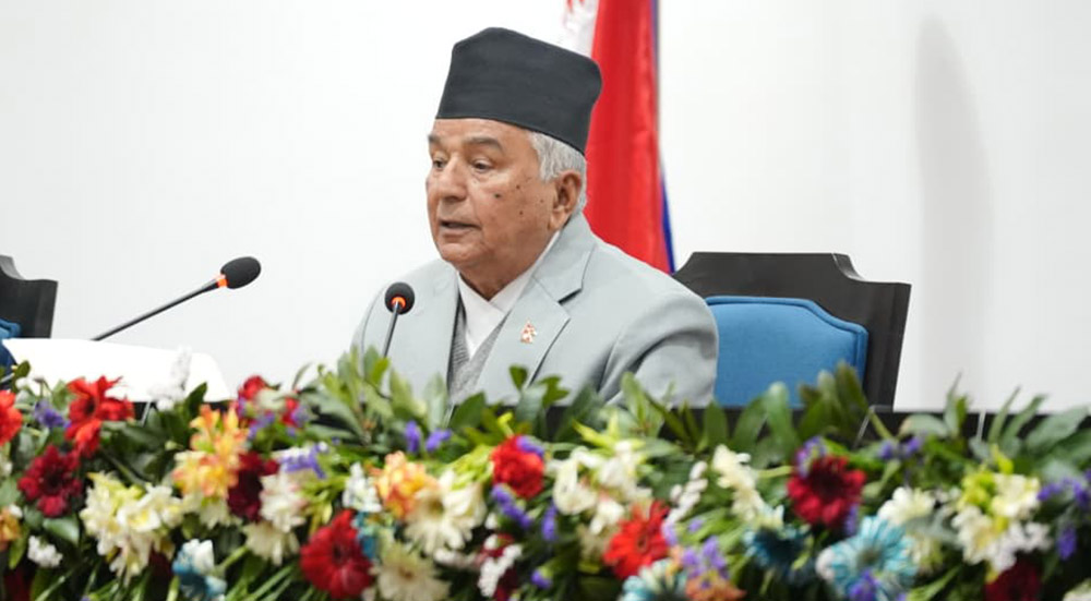 सुशासन, समृद्धि र विकासको यात्रा सुरु गर्नुपर्नेमा राष्ट्रपतिको जोड