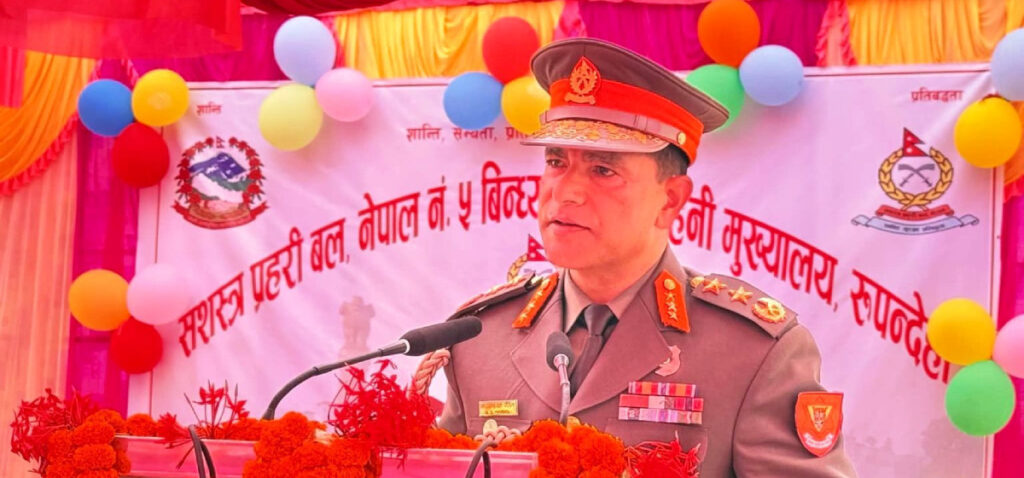 ‘सशस्त्र प्रहरी सीमाको पहिलो पहरेदारका रूपमा जिम्मेवार बन्नुपर्छ’–सशस्त्र महानिरिक्षक पौडेल