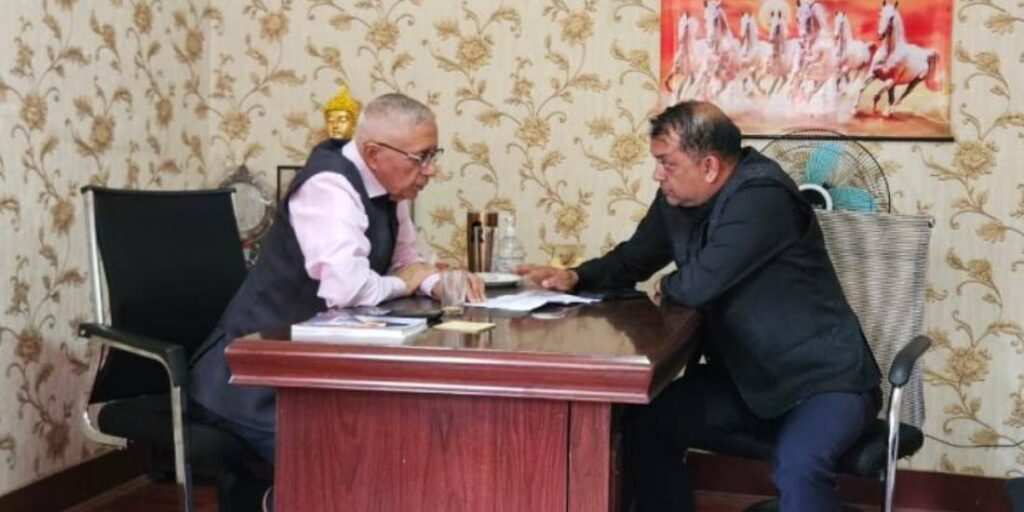 कांग्रेस सभापति थापा र डा. शेखर कोइरालाबीच भेटवार्ता