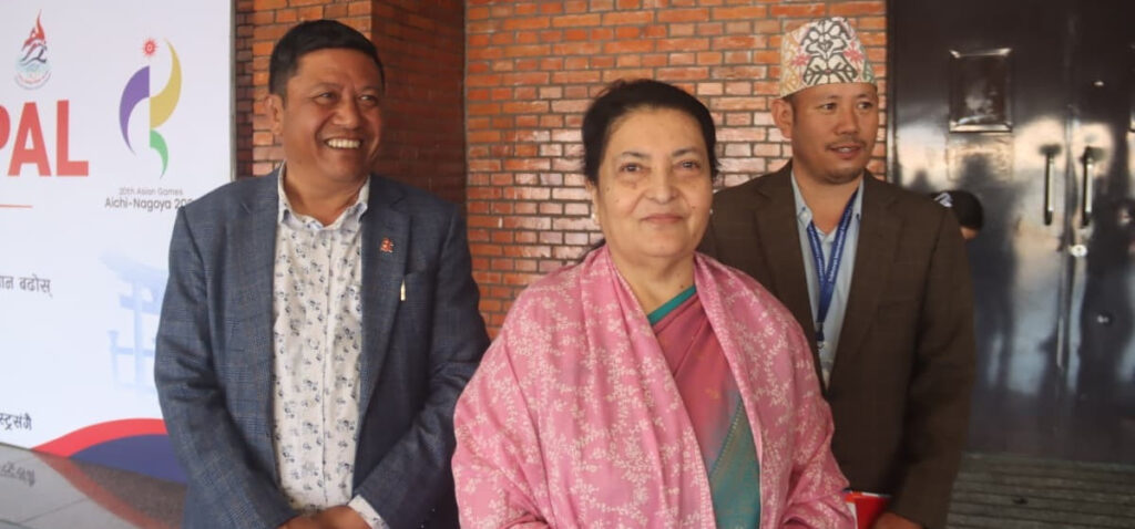 पूर्वराष्ट्रपति भण्डारी चीन प्रस्थान